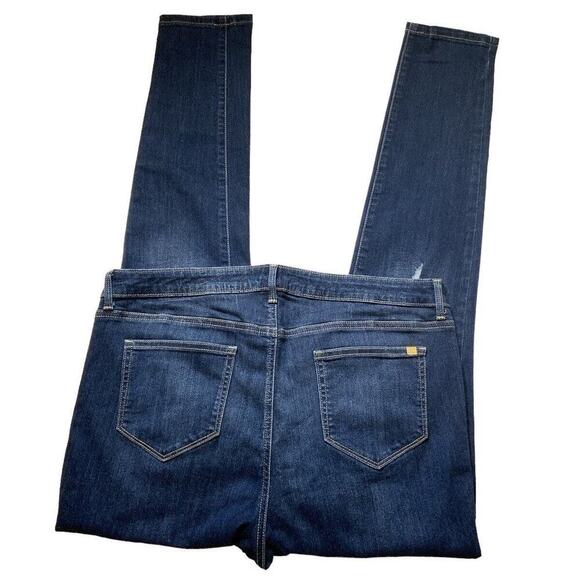 Jennifer Lopez Skinny Jeans Women's Size 16 Distressed Whiskers Stretch Faded - Picture 8 of 12